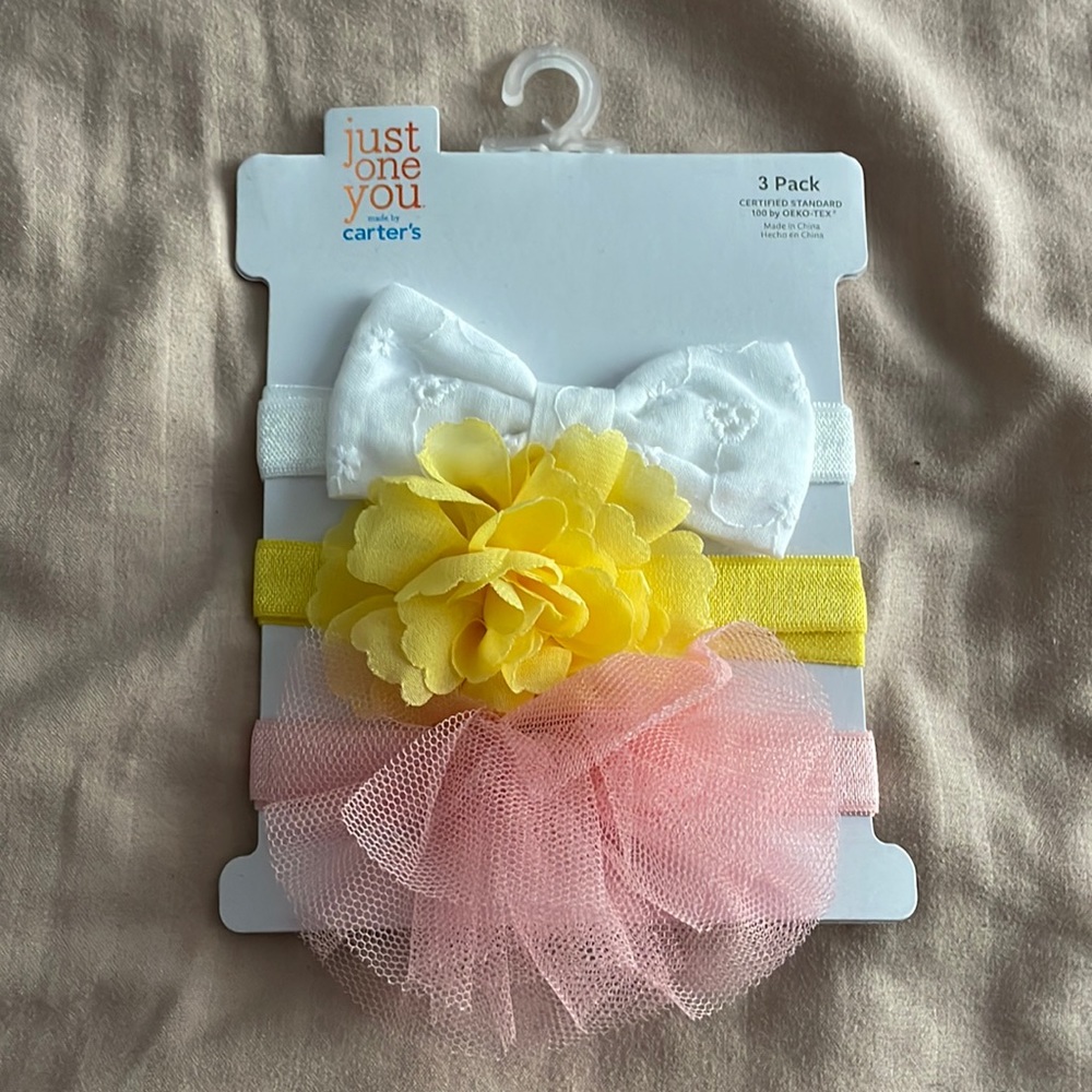 Carters 3 Pack baby headbands